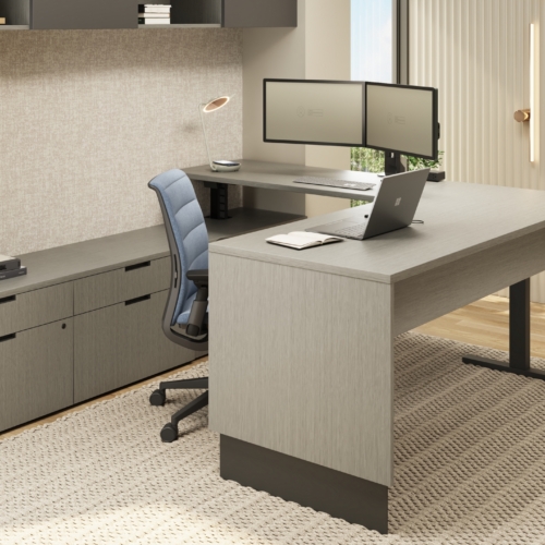 Slim Leg Height-Adjustable Desk - 4