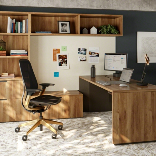 Slim Leg Height-Adjustable Desk - 1