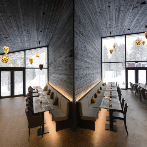 recent Arctic TreeHouse Hotel Restaurant hospitality design projects