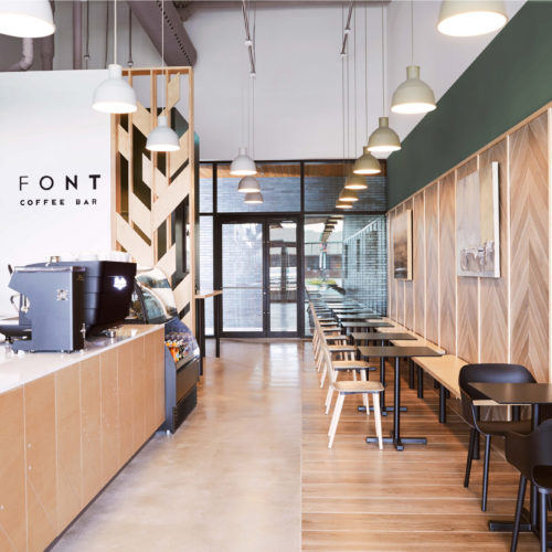 recent Font Coffee Bar hospitality design projects