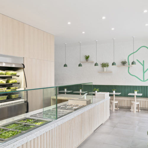 recent Liv Salad Bar hospitality design projects