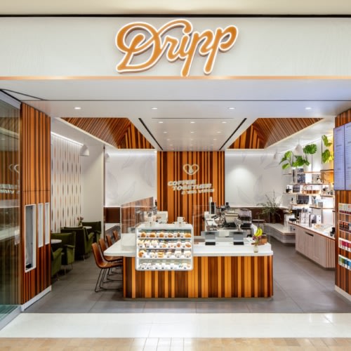 recent Dripp Coffee Bar, South Coast Plaza hospitality design projects