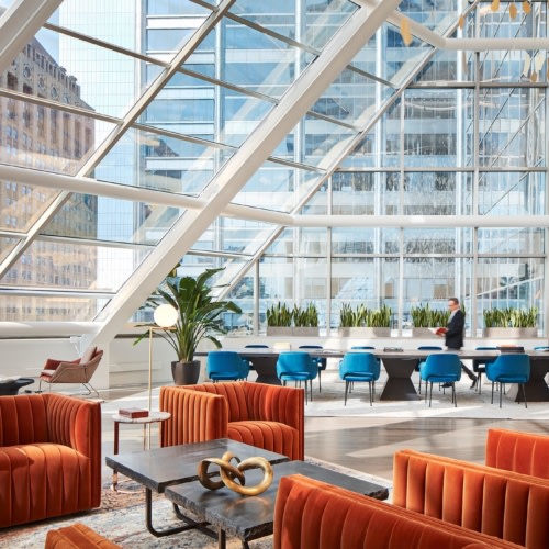 recent One South Wacker Lobby and Amenity Spaces hospitality design projects
