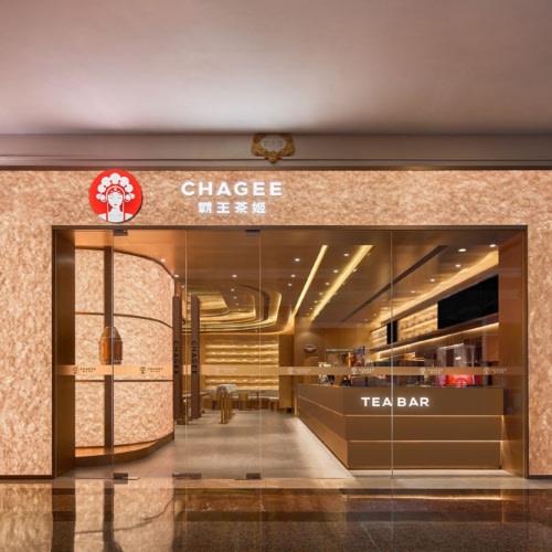 recent Chagee Tea Bar Global Harbor hospitality design projects