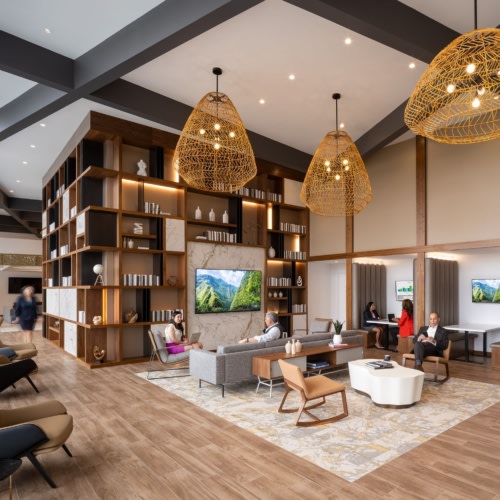 recent 1800 Tysons Amenity Space hospitality design projects