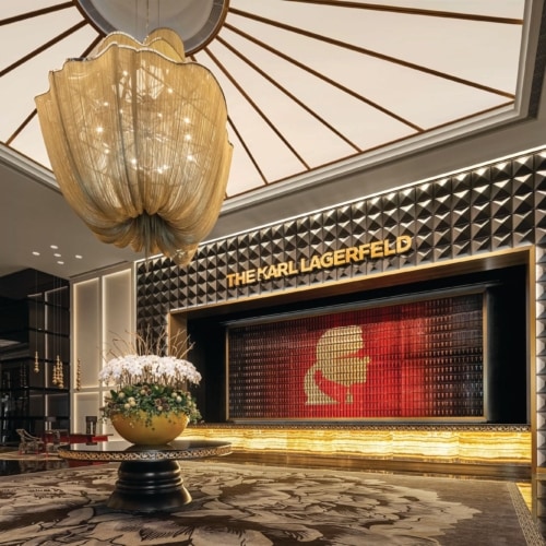 recent THE KARL LAGERFELD HOTEL hospitality design projects