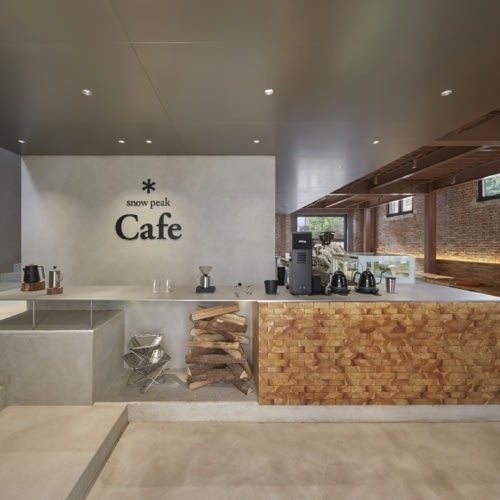 recent Snow Peak Cafe hospitality design projects