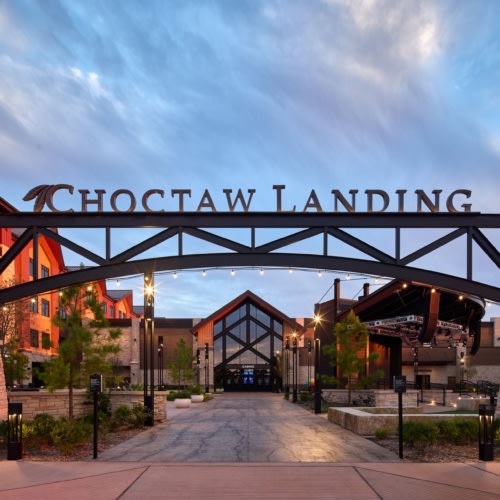 recent Choctaw Landing Hochatown hospitality design projects