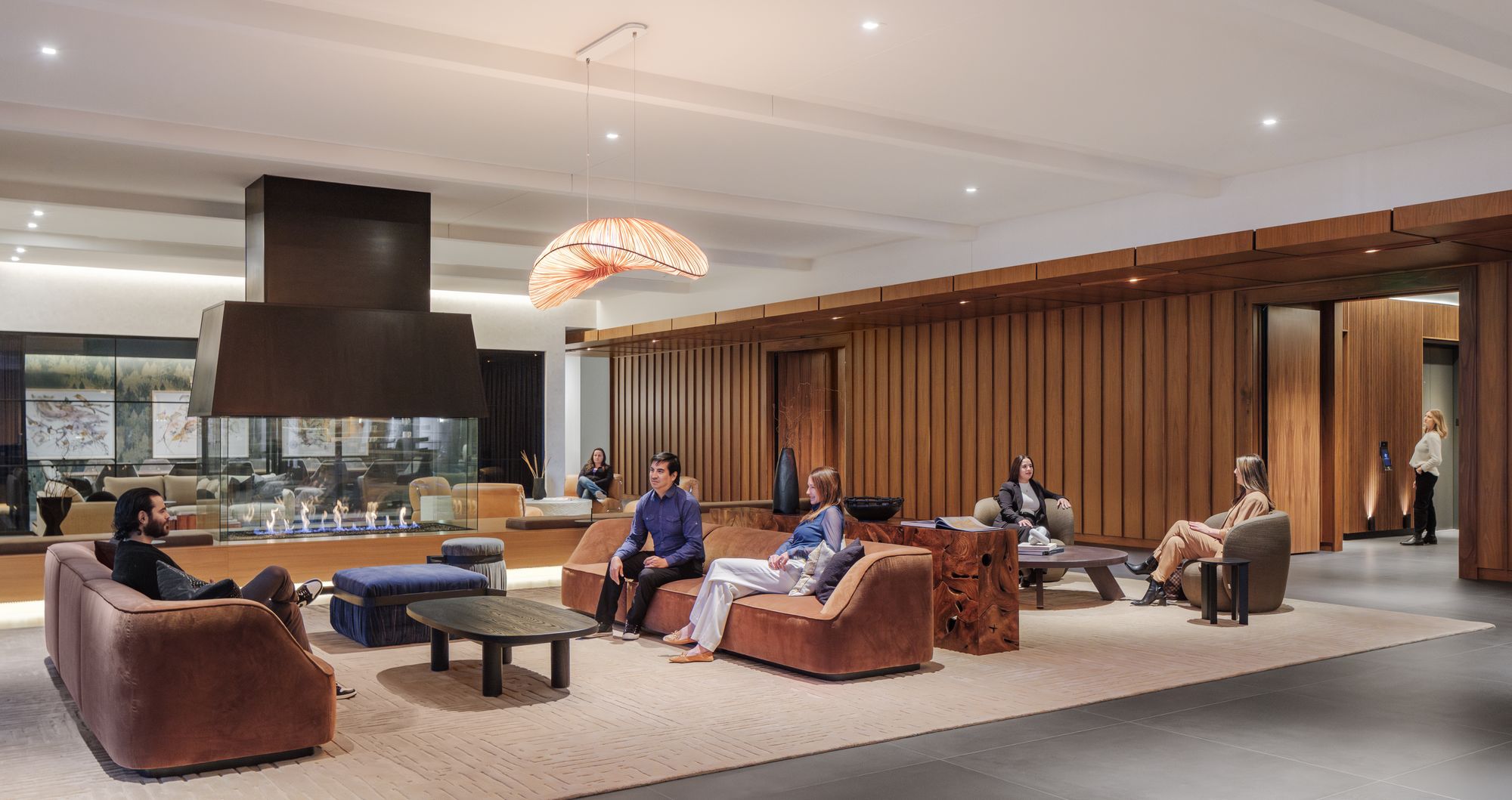 1900 Lawrence Amenity Space - Hospitality Snapshots