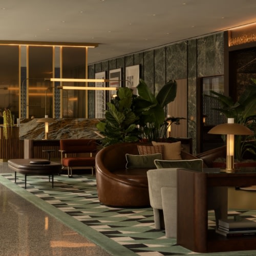 recent The Bell Amenity Spaces hospitality design projects
